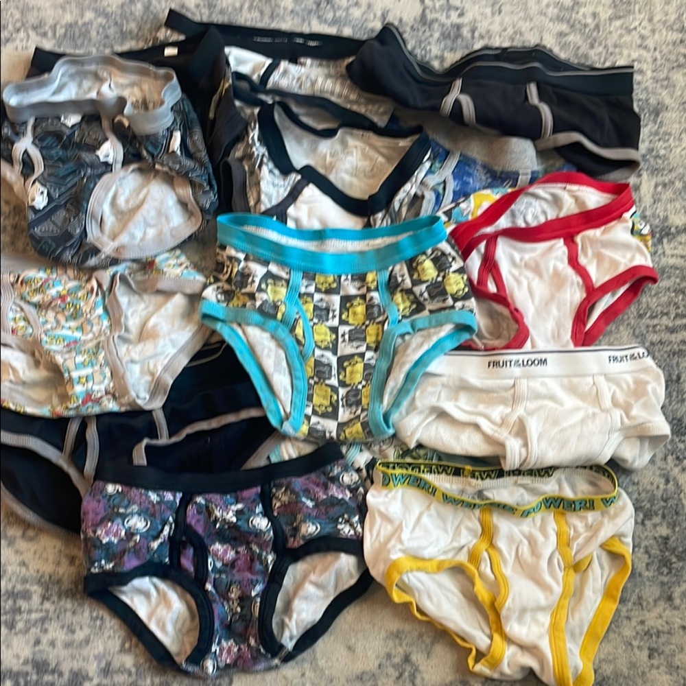 17 pair Boys size 7/8 underwear